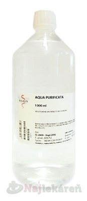 Aqua purificata - FAGRON v plastové liekovke 1l FAGRON www.bohre.sk