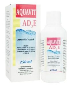 Aquavit AD3E perorálny roztok pre zvieratá 250ml Aquavit www.bohre.sk