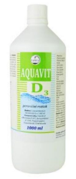 Aquavit D3 vitamínový perorálny roztok pre zvieratá 1000ml Pharmagal www.bohre.sk