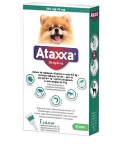 Ataxxa spot-on 0,4ml pipeta proti kliešťom a blchám pre psy do 4kg Ataxxa www.bohre.sk