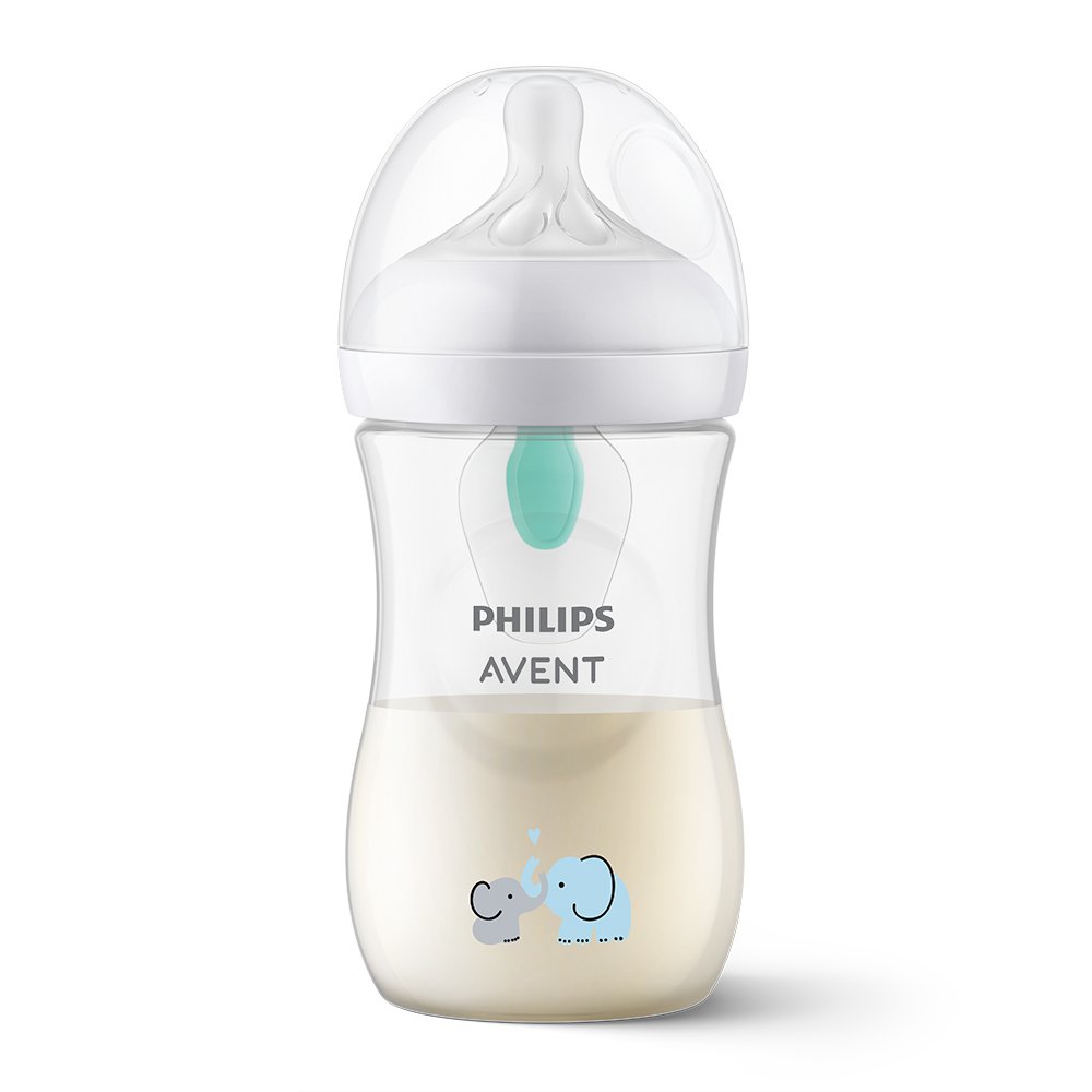 Avent Philips fľaša Natural Response s ventilom AirFree slon transparentní 260 ml PHILIPS AVENT www.bohre.sk