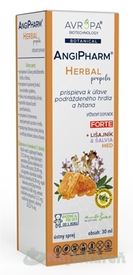 Avropa AngiPharm Herbal Propolis ústny sprej 30 ml Avropa www.bohre.sk
