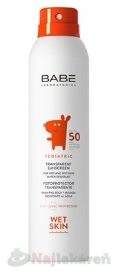 BABE SLNKO Opaľovací sprej pre deti SPF 50 200ml BABÉ www.bohre.sk