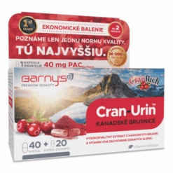 BARNY´S Cran-urin kanadské brusnice 40 + 20 kapsúl zadarmo BARNY'S www.bohre.sk