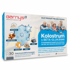 BARNY´S Kolostrum s beta-glukánmi 30 kapsúl + DARČEK rúško BARNY'S www.bohre.sk