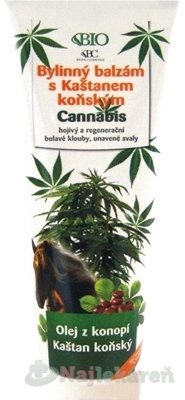 BC BIO Cannabis Bylinný balzam s pagaštanom konským 300 ml BC BIO Cannabis www.bohre.sk