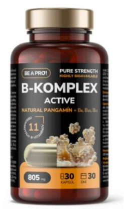 BE A PRO! B-KOMPLEX ACTIVE 30ks natural supplements s.r.o. www.bohre.sk