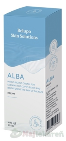 BELUPO SKIN SOLUTIONS ALBA hydratačný zosvetľujúci a rozjasňujúci krém na tvár 50ml Belupo lijekovi i kozmetika d.d. www.bohre.sk