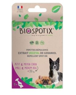 BIOGANCE Biospotix Dog spot-on S-M pipeta s repelentným účinkom pre psy 5x1ml (do 20kg) Biogance www.bohre.sk