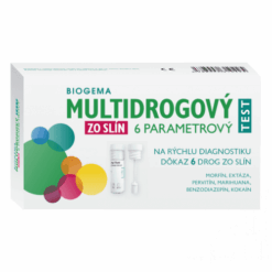 BIOGEMA Multidrogový test zo slín 6 parametrový 1 kus Biogema www.bohre.sk