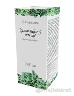 BIOMEDICA Rýmovníkový extrakt bylinný s nádchovníkom 240 ml Biomedica www.bohre.sk