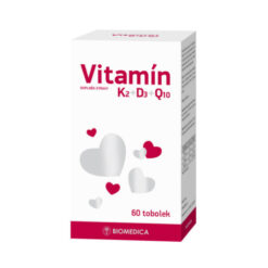 BIOMEDICA Vitamín K2 + D3 + Q10 60 kapsúl BIOMEDICA www.bohre.sk