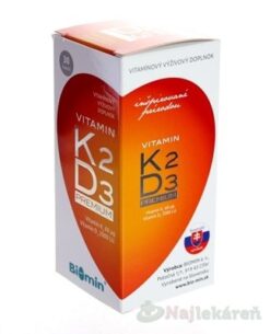 BIOMIN VITAMIN K2 D3 PREMIUM 2000 I.U. 30 ks BIOMIN www.bohre.sk