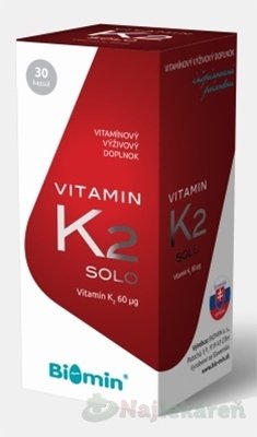 BIOMIN VITAMIN K2 SOLO BIOMIN www.bohre.sk