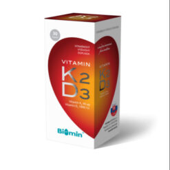 BIOMIN Vitamín K2 + D3 1000 I.U. 30 kapsúl Biomin www.bohre.sk