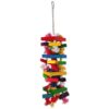 BIRD JEWEL Hračka závesná farebná s povrazmi a drievkami 54 cm BIRD JEWEL www.bohre.sk