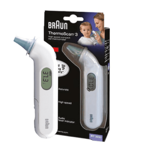 BRAUN IRT3030 ThermoScan 3 ušný teplomer 1 ks BRAUN www.bohre.sk