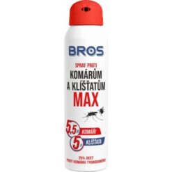 BROS Sprej proti komárom a kliešťom MAX 90 ml BROS www.bohre.sk