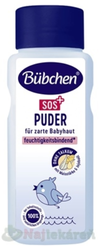 BUBCHEN SOS+ PÚDER proti začervenaniu s kukuričným škrobom a jojobovým olejom 80g BUBCHEN WERK www.bohre.sk
