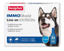 Beaphar Line-on IMMO Shield M antiparazitná pipeta pre psy 3x3 ml BEAPHAR www.bohre.sk