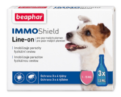Beaphar Line-on IMMO Shield S antiparazitná pipeta pre psy 3x1,5ml BEAPHAR www.bohre.sk