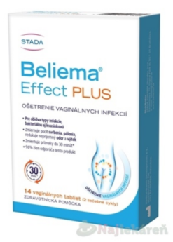 Beliema Effect Plus vaginálne tablety 14 ks Beliema www.bohre.sk