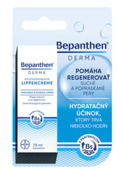 Bepanthen DERMA balzam na pery SPF50 tyčinka a panthenolom 4,5 g BEPANTHEN www.bohre.sk