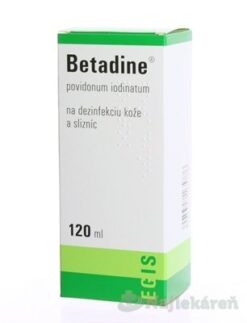 Betadine dezinfekčný roztok 100 mg/ml 120 ml Betadine www.bohre.sk