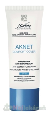 BioNike AKNET COMFORT COVER SPF30 Ivoire krycí tekutý make-up, proti nedokonalostiam pleti 30 ml BioNike www.bohre.sk