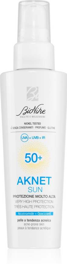 BioNike AKNET SUN 50+ krém na opaľovanie na pleť so sklonom k akné 50ml BioNike www.bohre.sk