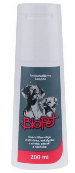 BioPet antiparazitárny šampón pre psy 200ml BioPet www.bohre.sk