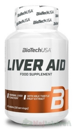 BioTechUSA Pomoc pre pečeň Liver Aid 60 tabliet BioTech USA Kft. www.bohre.sk