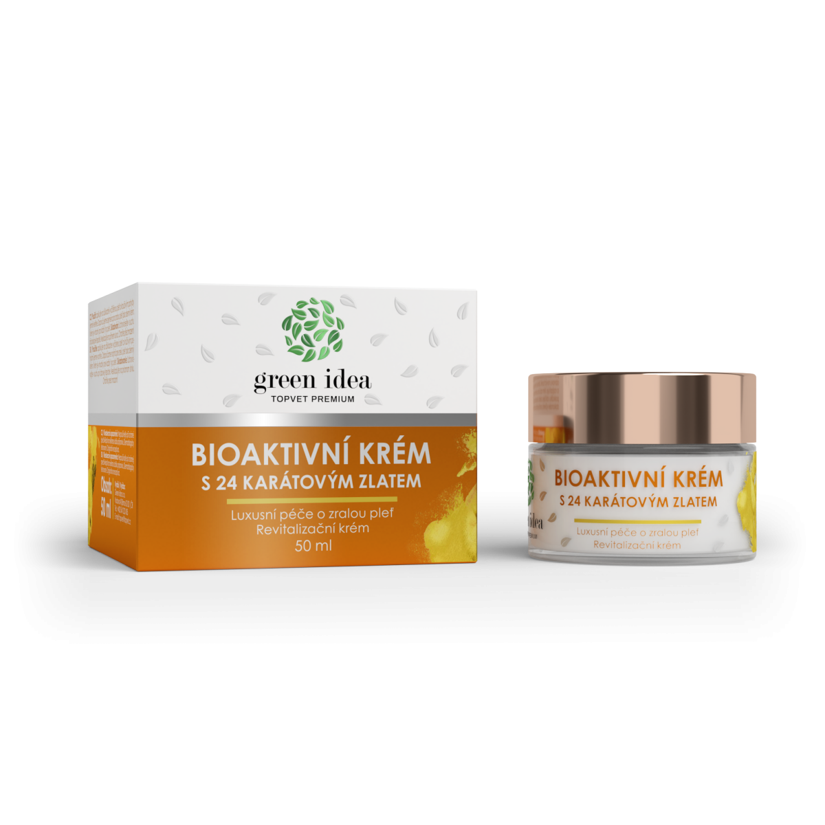 Bioaktívny krém s 24-karátovým zlatom – 50 ml – Green idea Green idea www.bohre.sk