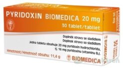 Biomedica Pyridoxin Biomedica 20 mg 30 ks Biomedica www.bohre.sk