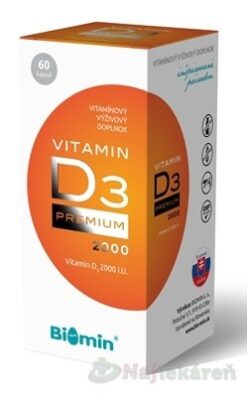 Biomin VITAMIN D3 PREMIUM 2000 I.U. BIOMIN www.bohre.sk