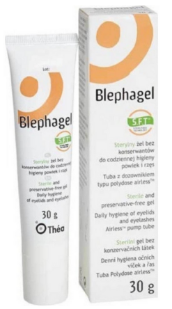 Blephagel sterilný gél na hygienu viečok a rias 30 g Laboratoires THEA www.bohre.sk