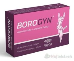 Borogyn Vaginálne čapíky 10 x 2 g Akacia group, s.r.o. www.bohre.sk