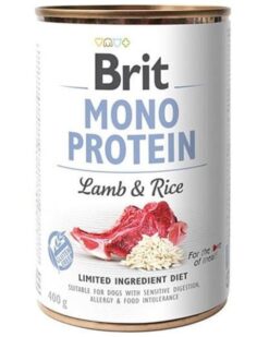 Brit Mono Protein Lamb & Brown Rice 400g konzerva BRIT www.bohre.sk