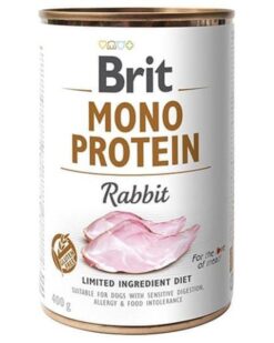 Brit Mono Protein Rabbit 400g konzerva BRIT www.bohre.sk