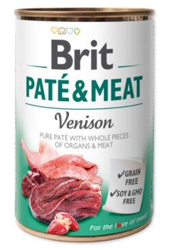Brit Paté & Meat Venison 400 g BRIT www.bohre.sk