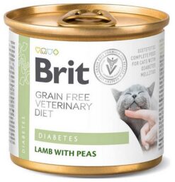 Brit Veterinary Diets GF cat Cans Diabetes konzerva pre mačky 200g BRIT www.bohre.sk