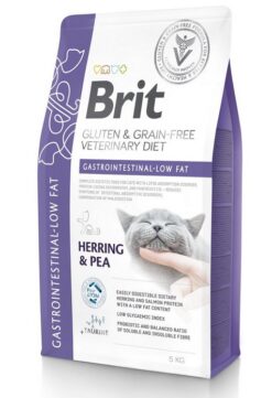Brit Veterinary Diets GF cat Gastrointestinal - Low fat granule pre mačky 2kg BRIT www.bohre.sk