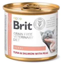 Brit Veterinary Diets GF cat Renal konzerva pre mačky 200g BRIT www.bohre.sk