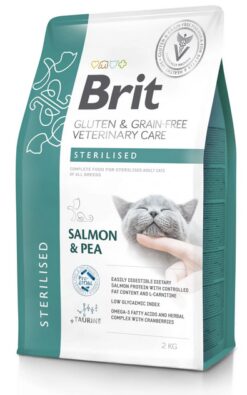 Brit Veterinary Diets GF cat Sterilised granule pre mačky 2kg BRIT www.bohre.sk