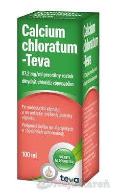 CALCIUM CHLORATUM-TEVA sirup 100 ml TEVA www.bohre.sk