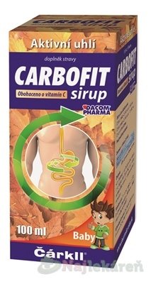 CARBOFIT Čárkll Baby sirup 1x100 ml Carbofit www.bohre.sk
