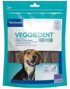 CET Veggiedent Fresh M enzymatické žuvacie plátky pre psy 15ks (psy 10-30kg) C.E.T. Veggiedent www.bohre.sk