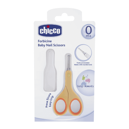 CHICCO Nožnice baby oranžové 0m+ 1 ks CHICCO www.bohre.sk