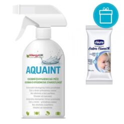 CHICCO Obrúsky vlhčené na cumlík 16 ks + AQUAINT 500 ml AQUAINT www.bohre.sk