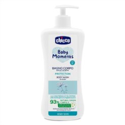 CHICCO Šampón na telo s dávkovačom Baby Moments Protection 93% prírodných zložiek 750 ml CHICCO www.bohre.sk